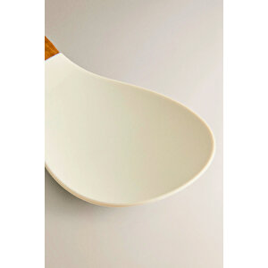 Ahşap Kaşık Tutucu 22 × 10 × 3,9 cm | Akasya + Dayanıklı Silikon, Mutfak Organizer Kaşıklık