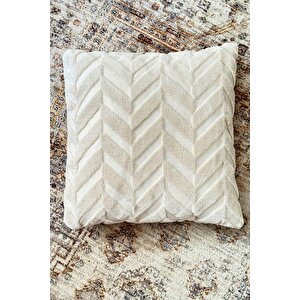42x42 Cm Çift Taraflı Yastık Minder Kırlent Kılıfı - Gizli Fermuar, Şık Desen, Yumuşak Kumaş