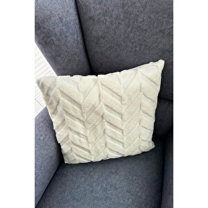42x42 Cm Çift Taraflı Yastık Minder Kırlent Kılıfı - Gizli Fermuar, Şık Desen, Yumuşak Kumaş