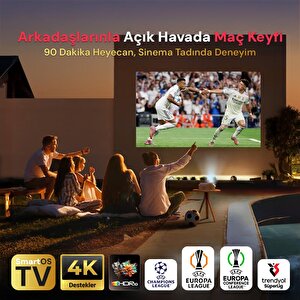 Vankyo Aurzen D1 Smart Tv 4k Destekli Projeksiyon Cihazı +hdr10+auto Focus+auto Keystone+6g Wifi+6.1bt+dolby Ses Sistemi - Ps5/ps4