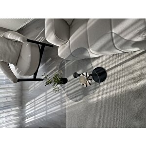 Wi̇cci̇ Dekoratif Füme Cam Siyah Zigon Yan Sehpa