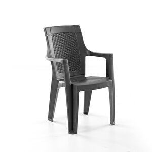 Efes 4'lü Rattan Sandalye Siyah