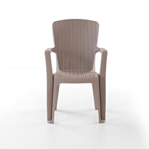 Side 2'li Rattan Sandalye Cappuccino