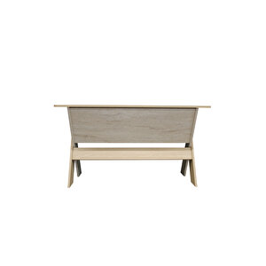 Sora Ofis Masası Çalışma Masası Rota - Traverten