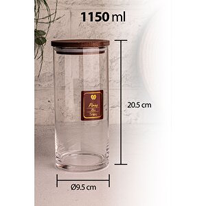 Story - 3'lü Etiketli Cam Jumbo Saklama Kabı Baharatlık Takımı 1150 Ml - Erzak Saklama Kabı Seti