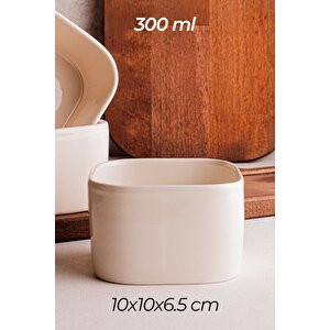 Tera - 6'lı Seramik Kase Çerezlik Handmade Çok Amaçlı Kahvaltılık 300 Ml