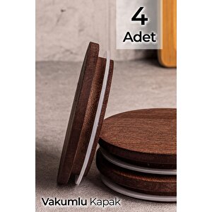 4'lü Ahşap Vakumlu Kapak Elysia Timeless Uyumlu