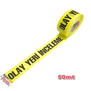 Olay Yeri İnceleme Bandı 50mt Olay Yeri Ikaz Şeridi (Yapışkansız)