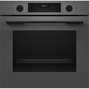 Gri 3 Lü Ankastre Set 337 ( Hua717bn0t - Pop6c9p30o - Dwk64pj70t ) - Buhar Destekli - Fırın Matı Ile