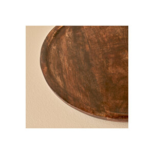 Boliva Mango Ağacı Dekoratif Tabak Naturel (25x25x1,5 Cm) Naturel
