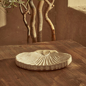 Oyster Mango Ağacı Dekoratif Tabak Naturel (30x2,5x20 Cm) Naturel