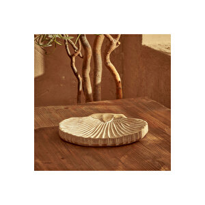 Oyster Mango Ağacı Dekoratif Tabak Naturel (30x2,5x20 Cm) Naturel