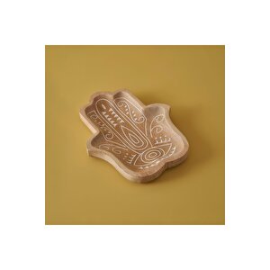 Vera Mango Ağacı Dekoratif Tabak Naturel (30x3,5x20 Cm) Naturel