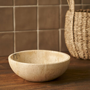 Ephesus Traverten Dekoratif Kase Naturel (20x7 Cm) Naturel