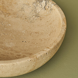 Ephesus Traverten Dekoratif Kase Naturel (20x7 Cm) Naturel