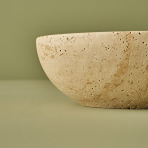 Ephesus Traverten Dekoratif Kase Naturel (20x7 Cm) Naturel