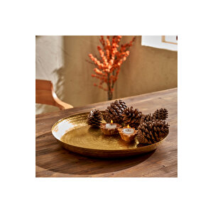 Serra Dekoratif Tabak Gold (40 Cm) Gold