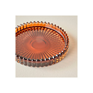 Jordi Dekoratif Tabak Amber (10x10x1,5 Cm) Amber