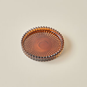 Jordi Dekoratif Tabak Amber (10x10x1,5 Cm) Amber