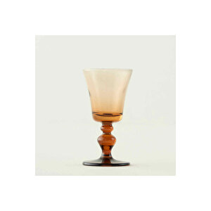 Colored 6'lı Ayaklı Kahve Yanı Su Bardağı Amber (47 Cc) Amber
