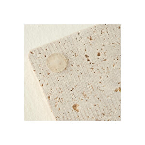Ephesus 4'lü Traverten Bardak Altlığı (10x10 Cm) Naturel