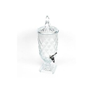 Parti Damacanası  Cam Şerbetlik Lüks 2 Litre Kokteyl Limonata Meşrubat Sebil