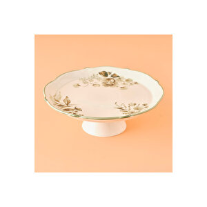 Julia Stoneware Kek Standı Yeşil (32 Cm) Yeşil