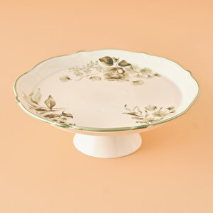 Julia Stoneware Kek Standı Yeşil (32 Cm) Yeşil