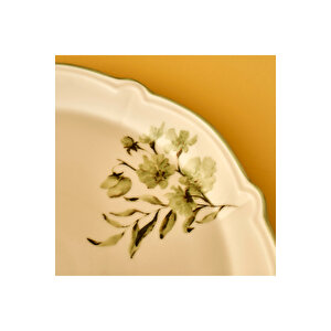 Julia Stoneware Sunum Tabağı Yeşil (32 Cm) Yeşil