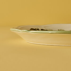Julia Stoneware Sunum Tabağı Yeşil (32 Cm) Yeşil