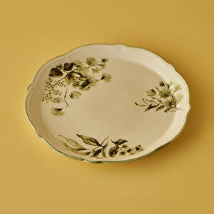 Julia Stoneware Sunum Tabağı Yeşil (32 Cm) Yeşil