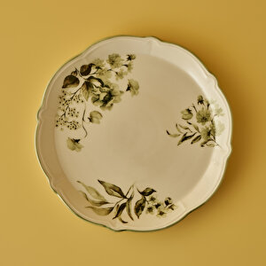 Julia Stoneware Sunum Tabağı Yeşil (32 Cm) Yeşil