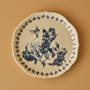 Vanessa Stoneware Sunum Tabağı Mavi (32 Cm) Mavi