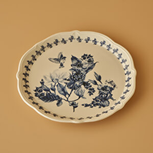 Vanessa Stoneware Sunum Tabağı Mavi (32 Cm) Mavi