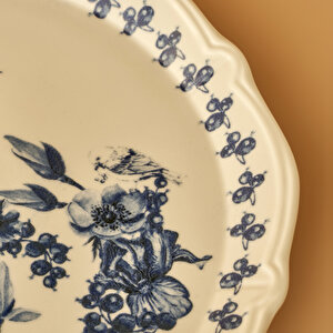 Vanessa Stoneware Sunum Tabağı Mavi (32 Cm) Mavi