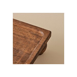 Wooden Ahşap Dikdörtgen Sunum Standı Naturel (17x30 Cm) Naturel