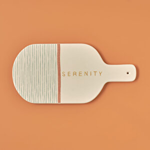 Serenity Seramik Sunum Tabağı (31,5x15 Cm) Çok Renkli