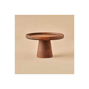 Ven Ahşap Kek Standı Naturel (21 Cm) Naturel