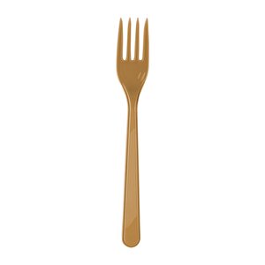 Omeyva 26 Cm. Altın Sorfa Sunum Seti - Sert Mika Plastik - 48 Kişilik Tabak Çatal Kaşık Takımı