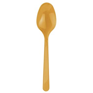 Omeyva 26 Cm. Altın Sorfa Sunum Seti - Sert Mika Plastik - 48 Kişilik Tabak Çatal Kaşık Takımı