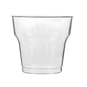 Omeyva 26 Cm. Plastik Mika Şeffaf Sorfa Piknik Seti - 48 Kişilik Tabak Bardak Çatal Kaşık Takımı