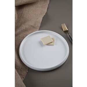 Bianco Perla 4 Adet Porselen Yuvarlak Servis Tabak - 26 Cm Sct-21-0219