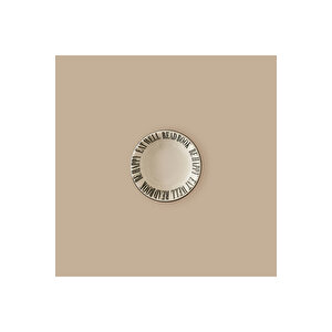Book Lovers Porselen Sunum Kasesi Siyah (10 Cm) Siyah