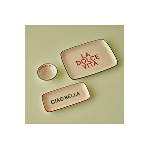 Line Porselen Çukur Sunum Kasesi Lacivert (9,5 Cm) Lacivert