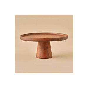 Ven Ahşap Kek Standı Naturel (26 Cm) Naturel