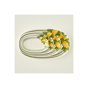 Lemoncello Porselen Sunum Tabağı (15 Cm) Çok Renkli