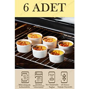 Sufle Kabı 6 Lı Seramik