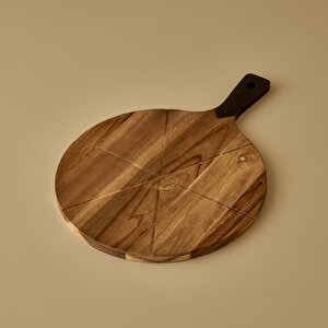 Slice Pizza Sunum Seti Naturel (42x30 Cm) Naturel