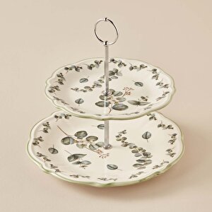 Ocaliptus Stoneware 2 Katlı Kurabiyelik Yeşil Yeşil