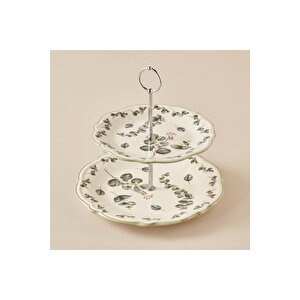 Ocaliptus Stoneware 2 Katlı Kurabiyelik Yeşil Yeşil